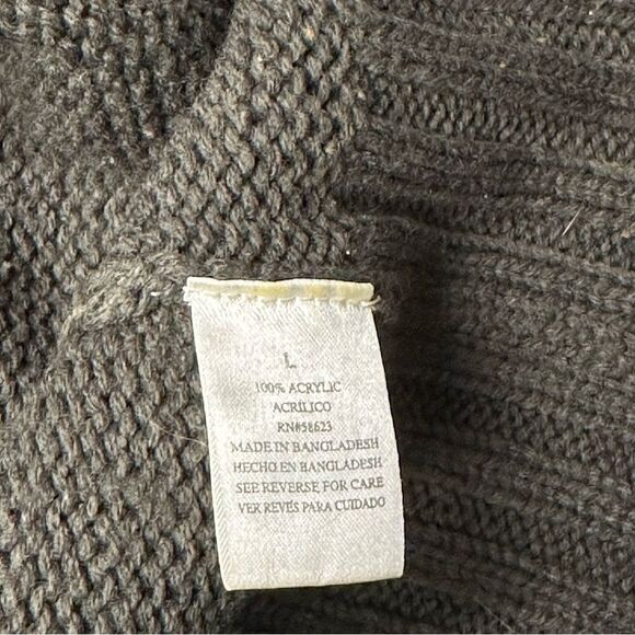 Ellen Parker Grey Cable Knit Short Sleeve Sweater Dress - Picture 9 of 9